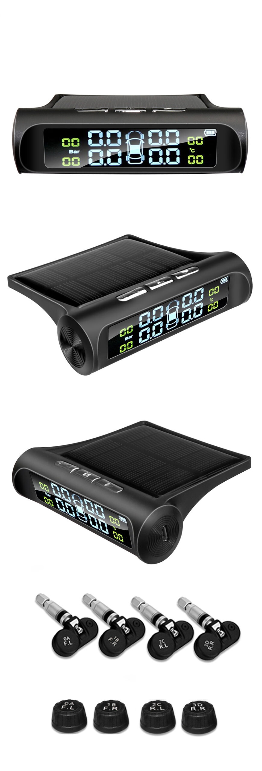 Solar Car Tire Pressure Alarm Solar Car Tire Pressure Alarm