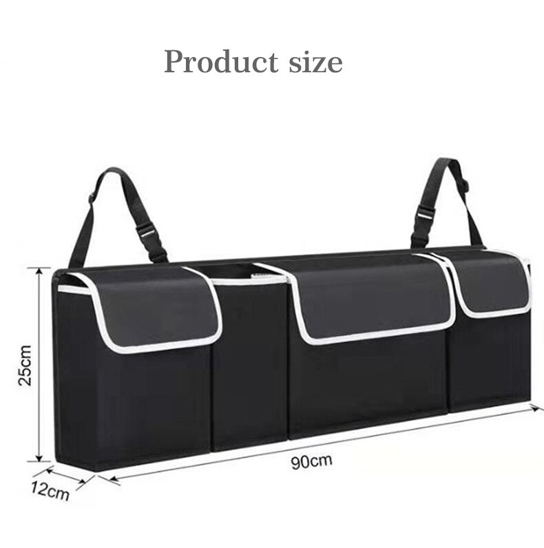 Contrast Trim Car Trunk Organizer Contrast Trim Car Trunk Organizer